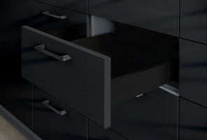 Ящик GTV AXIS PRO L-500, низкий H-86мм, Черный   PB-AXISPRO-KPL500A2