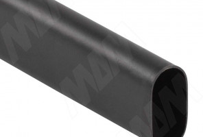 Штанга овальная 15х30, черный, L-3000, TA02STBL-07