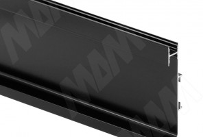 Универсальная профиль-ручка GOLIGHT для сред.ящика, под 3 светод.ленты, черн.мат L-4100мм. GL3.5475.4100.7WPR (без рассеиват.)