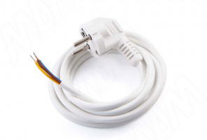 Шнур сетевой, вилка S22, 2м. белый. CWP-C-2-NO-WH