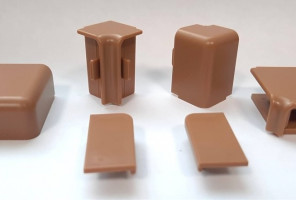 Комплект заглушек КВАДРО Д - 06 коричневый