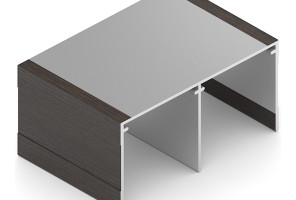 АРИСТО Направляющая двойная верхняя, 5400, венге темный   AS0046