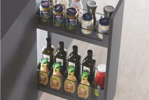 Cargo mini 150мм DTC PURE-PRO HQ, стекл. вставки, бок.крепл. Лев.+ Пр., серая (HQ450A150Z01,E30) 0021919