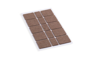 Подпятник фетровый 40*40мм (10шт 40*40 и 5 шт 20*40 (лист/ 15шт.) PC6040BR