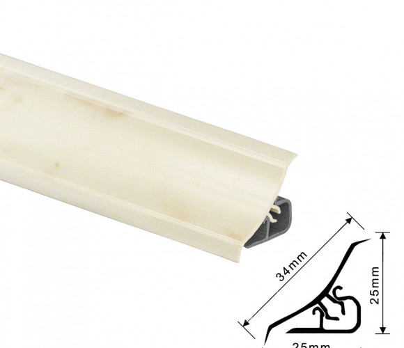 Thermoplast 120 - Плинтус - 2233      Марокканский камень 18*18*3000 (MTK 120-1220)