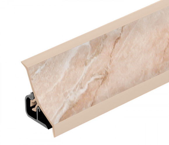 Thermoplast 120 - Плинтус - 2337      Мрамор бежевый 18*18*3000 (MRK 120-1226)