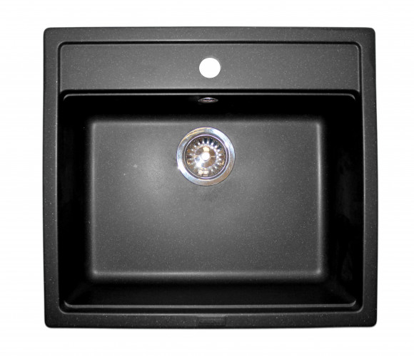 Мойка Кватро Черная   595*505*200мм   GRANIT