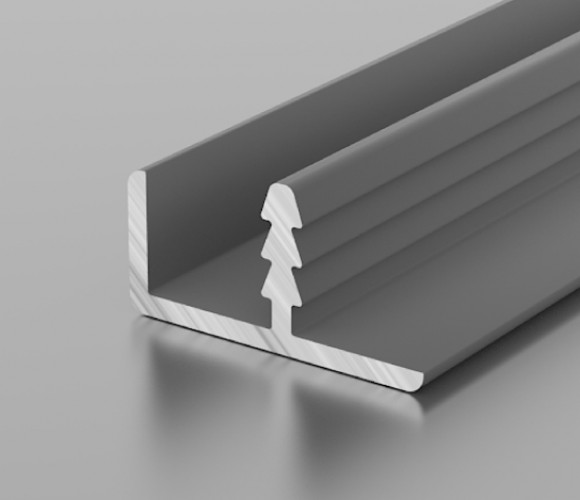 Профиль AL ДР 1-07 (врезной 16мм) Серебро