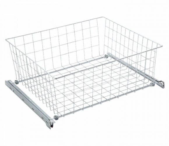 Корзина выкатная сетчатая 535х475х200 белая SB600/200-WT