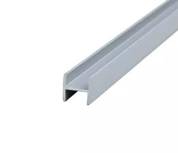 Планка щелевая 6 мм, L=0,6м (Для мебельного щита) Серебро Крокос