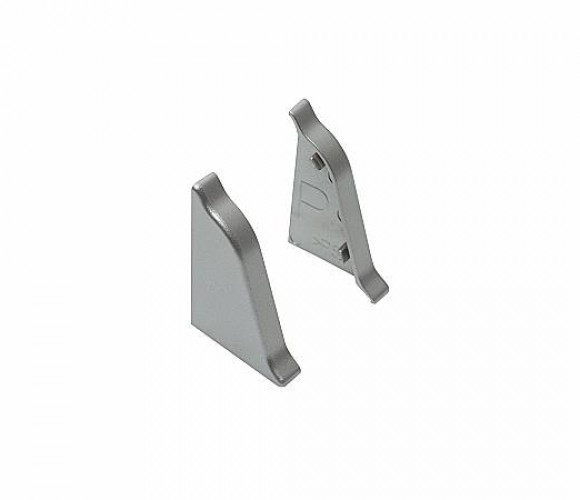 Заглушка к плинтусу АР740 серебро мат. (АКZ740D.0820)  1шт.прав.+1шт.лев.