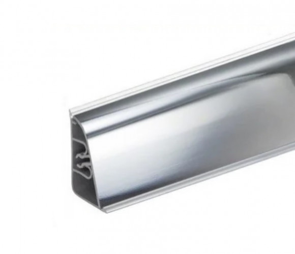 Плинтус AP740 Серебро зеркальное 37х24х3000 (АР740-190)