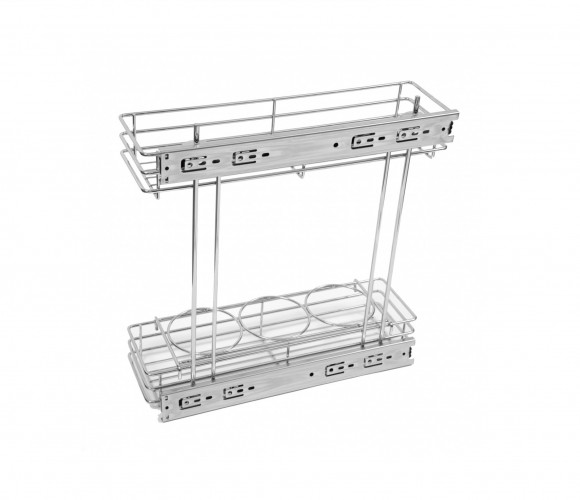 Cargo mini 200мм KR12/1/1/200 без доводчика, боковое крепление ХРОМ БОЯРД