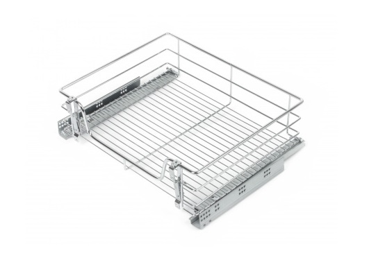 Cargo 800мм Корзина KRS04/1/3/800 с доводчиком  ХРОМ БОЯРД
