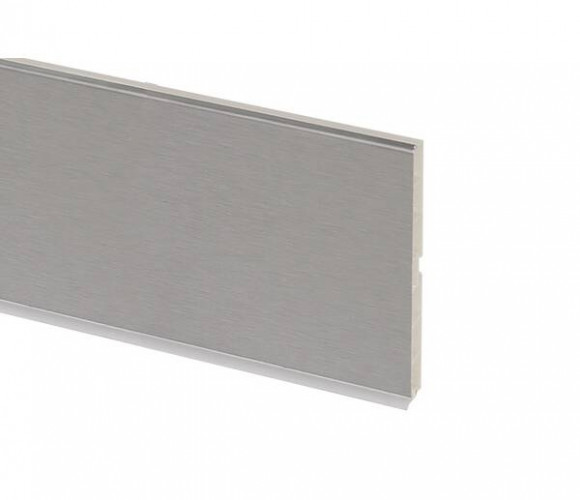 Цоколь пластиковый h100мм, L-4м, нержавеющая сталь 10.0034 4м