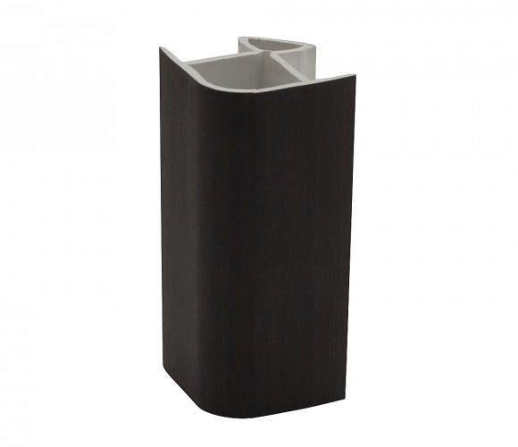 Угол цоколя универсальный 135гр. Черный, H=150мм