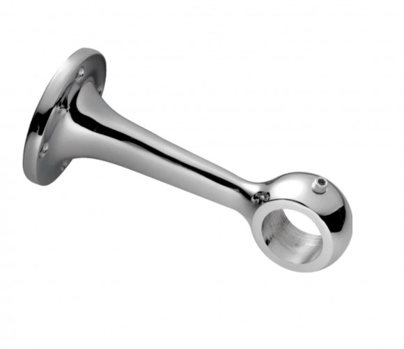 Держатель дистанционный сквозной, R-50 (JK 58), двойная полировка, хром  160138