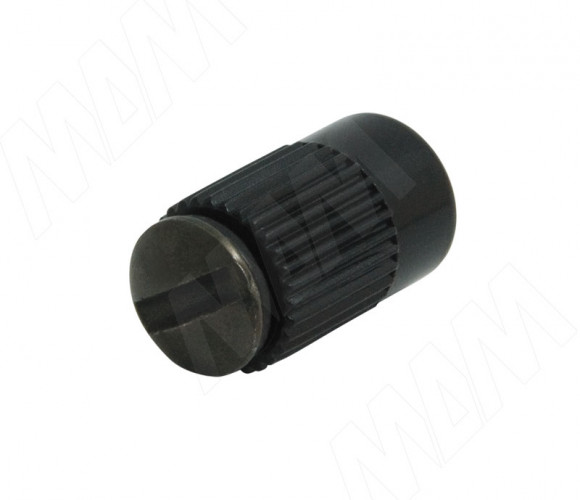 Полкодержатель витринный /черный+винт хром  ART.4 BK/CR