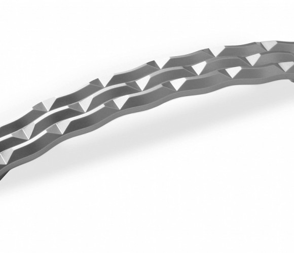 Ручка - скоба S 165 128 St светлый (100шт.)