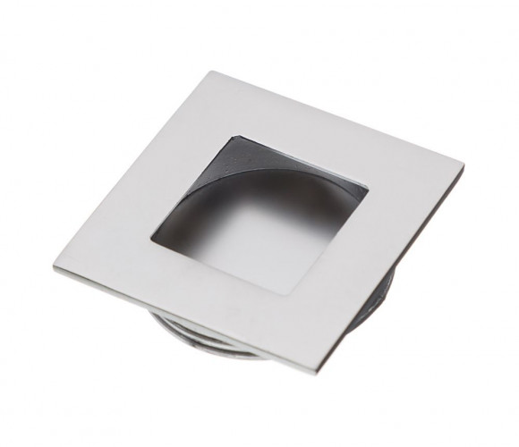Ручка врезная квадратная 40х40мм. UZ B226-05 матовый хром