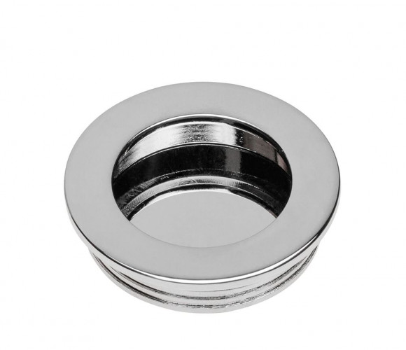 Ручка врезная круглая Хром UZ-00B224-01