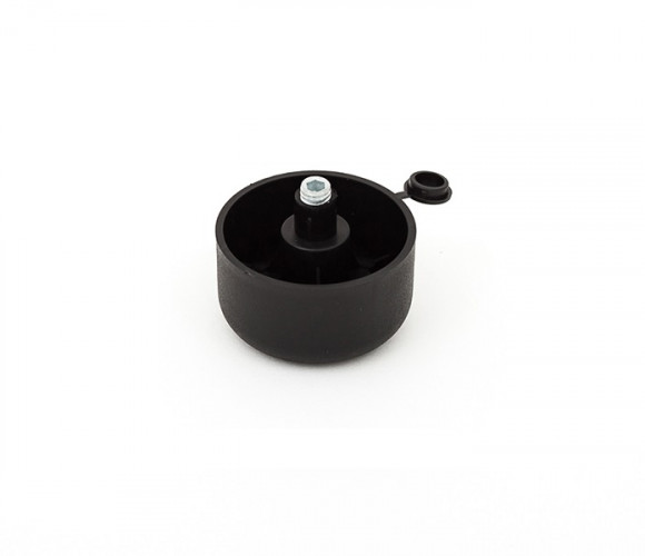 Опора регулируемая для шкафов D50х27мм, черная    D5007