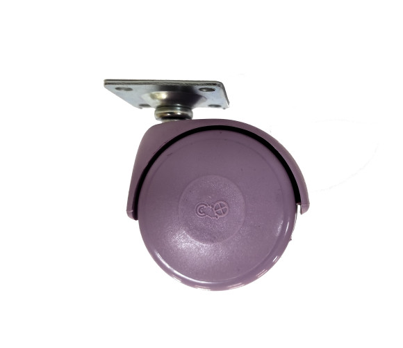 Опора колесная d=50, h=68 сиреневая H-401 (090373)