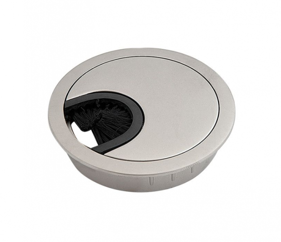 Заглушка кабель-канал метал-ая D-60мм алюминий PM-LBFI60-05