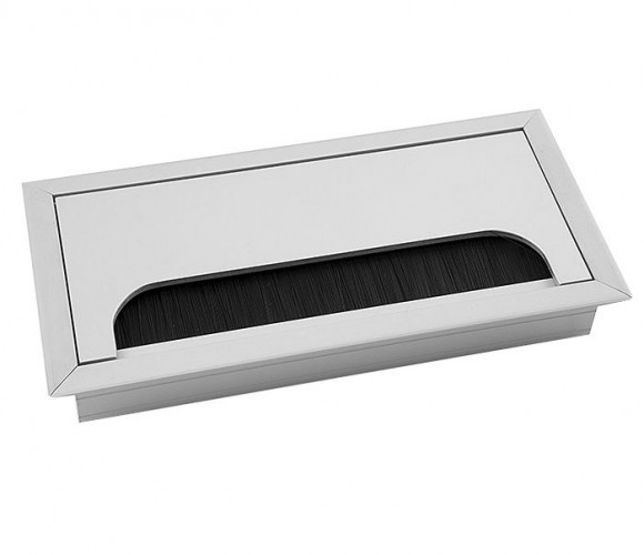 Пропуск для кабеля Merida 80x160, алюминий (LB-80x160-05) LB-80x160-05