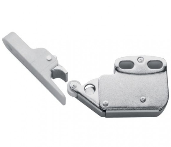 Фиксатор самооткрывающийся с защелкой, белый  AM-ZAT-A1-10