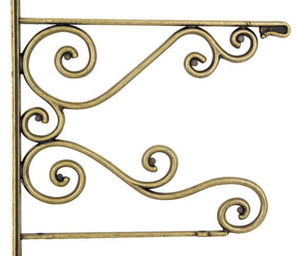 Консоль мебельная декор. для 2-х полок MOD 77 240/170 X 270 Бронза античная