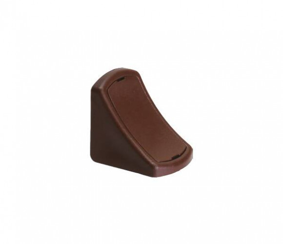 Уголок с 2-мя отверстиями и крышечкой, цвет Темно-коричневый 1003/732