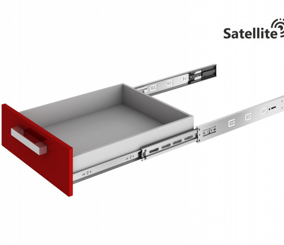 Направляющие шариковые с доводчиком SATELLITE 400мм DB4505Zn/400  БОЯРД