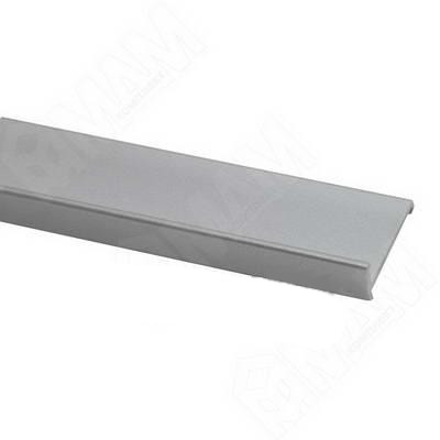 Декоративный профиль для 3708 и 2061, с ручкой, серебро, L-2,6м   В135_416