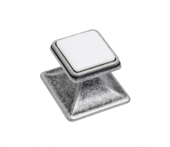 RC115BAZ.4/W Черненый старинный цинк/Белый Ручка CHLOE