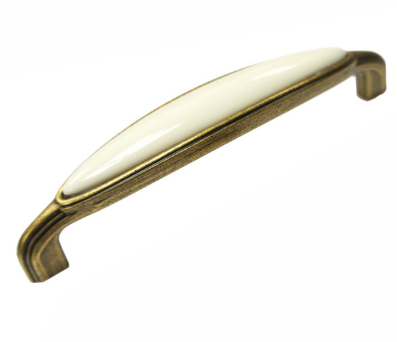 RS124MAB.4/128/Bg Матовая старинная латунь/Бежевый Ручка CHLOE