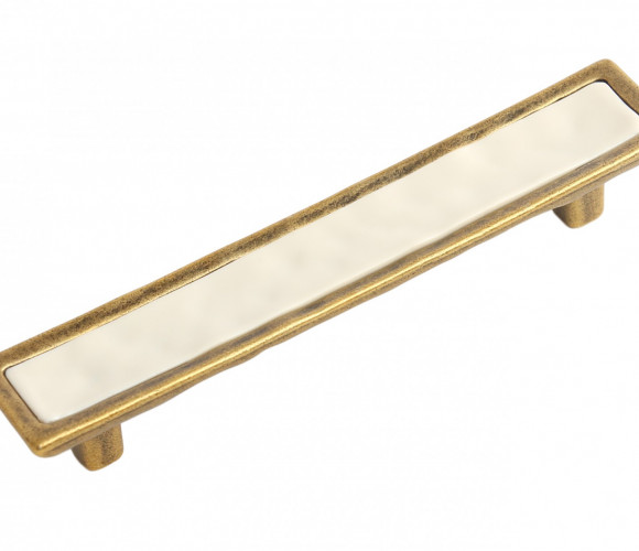 RS123MAB.4/128/Bg Матовая старинная латунь/Бежевый Ручка TOTEM