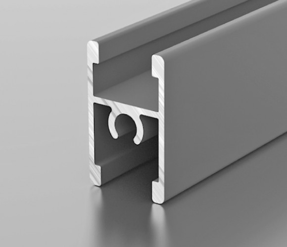 Профиль PS 1-07 Разделитель средний  ( черный) 6000мм