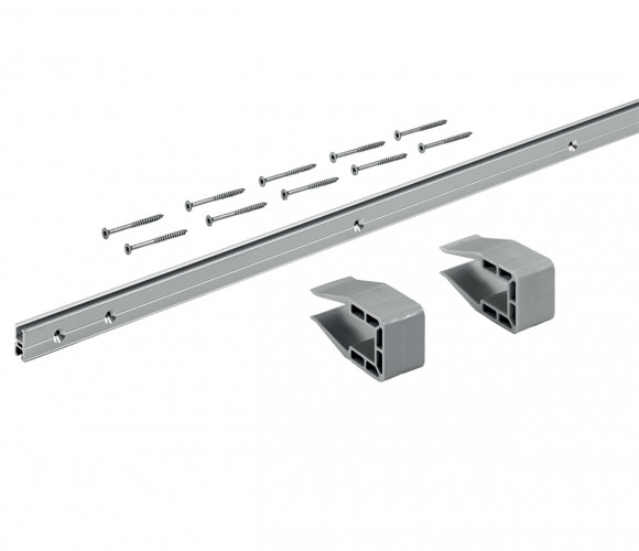 9209223 КОМПЛЕКТ ПРОФИЛЕЙ SLIDELINE M, L2500,H16,ЦВЕТ СЕРЕБРИСТЫЙ