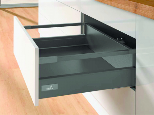 9234551 КОМПЛЕКТ КОРОБА INNOTECH ATIRA ПОЛН. ВЫДВ. С SILENT SYSTEM, H144, NL470, РЕЛИНГИ, АНТРАЦИТ