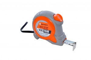 Рулетка 7Е 7,5м*25мм, self-stop, abs, CO-molded, лента белая