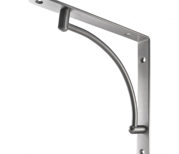 Полкодержатель, инокс, сталь, вогнутый SETE SH-019-06