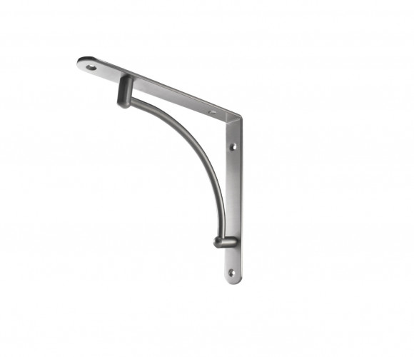 Полкодержатель, матовый хром, сталь, вогнутый SETE SH-019-05