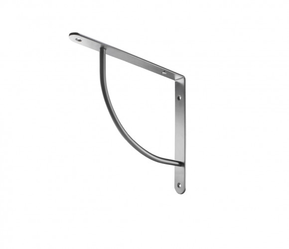 Полкодержатель, хромированный, сталь, выпуклый SETE SH-018-01