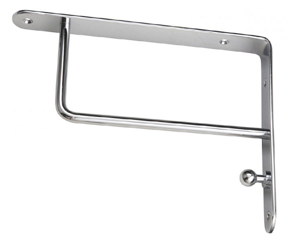 Полкодержатель, хромированный, сталь, прямоугольный SETE SH-021-01