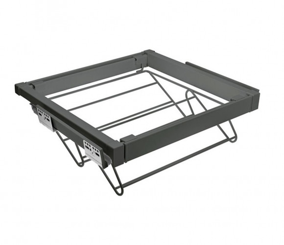 Полка для обуви с доводчиком, полного выдв., графит   WG-POBUW60-60