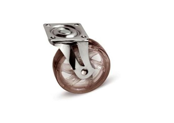 Опора колесная с фланцем, D75мм без тормоза, Коричневое   КМ-В075ММ-30   GTV