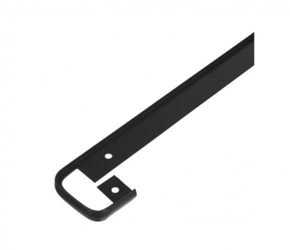 ПЛАНКА AL-38 R-9мм щелевая/стыковочная  ЧЕРНАЯ Крокос