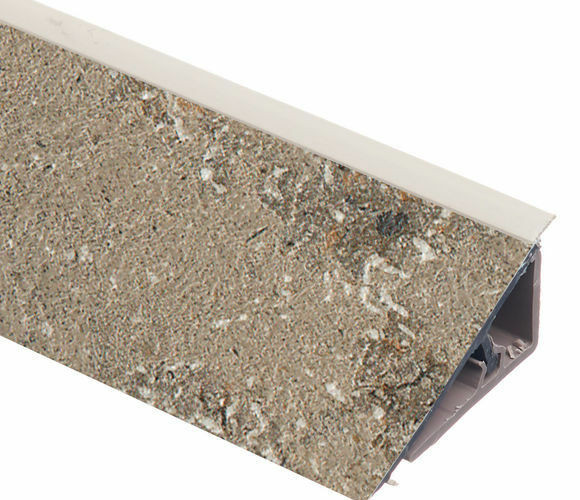 REHAU Перфетто-лайн - Плинтус №133   Тренто бежево-серый  4200мм.  16072691001