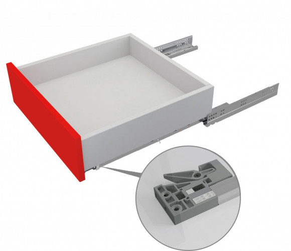 Направляющие СКРЫТОГО монтажа push-to-open DB8885Zn/400 полного выдв.